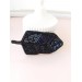 beaded black brooch  for coat