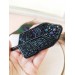 beaded black brooch  for coat
