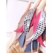 Multi layered earrings made from genuine leather