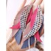Multi layered earrings made from genuine leather