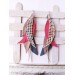Multi layered earrings made from genuine leather
