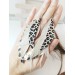 Multi layered earrings made from genuine leather