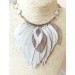 white bib evening jewelry 