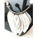 white bib evening jewelry 