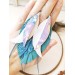 Multi layered earrings made from genuine leather
