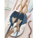 Multi layered earrings made from genuine leather