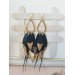 Multi layered earrings made from genuine leather
