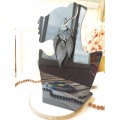 long leather feather earrings, mint genuine leather jewelry 