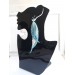set of 2 long leather feather earrings, brihgt genuine leather jewelry 
