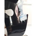 leather feather earrings pink genuine leather jewelry 