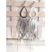 Multi layered earrings made from genuine leather