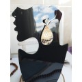 medium drop earrings genuine leather jewelry  stud earrings