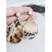 medium drop earrings genuine leather jewelry  stud earrings