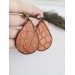 medium drop earrings genuine leather jewelry  stud earrings