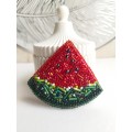 beaded watermelon brooch  for coat