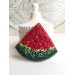 beaded watermelon brooch  for coat