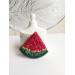beaded watermelon brooch  for coat