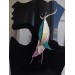long leather feather earrings genuine leather jewelry animalprint 