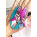 long leather feather earrings genuine leather jewelry 
