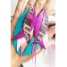 long leather feather earrings genuine leather jewelry 
