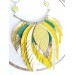 bright neon yellow and green evening jewelry