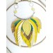 bright neon yellow and green evening jewelry