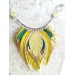 bright neon yellow and green evening jewelry