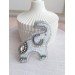 beaded embroidery brooch elephant