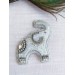 beaded embroidery brooch elephant