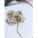 beaded  gold leaf brooch  