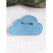 beaded cloud brooch blue 