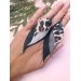 leather feather earrings black genuine leather jewelry 