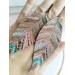handpaint pink blue long feather earrings genuine handmade leather jewelry 