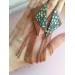  handmade genuine leather jewelry, leather feather earrings brown