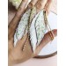 leather feather earrings white flower genuine leather jewelry 