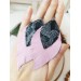 leather feather earrings pink black snake print , genuine leather jewelry 