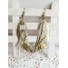 Multi layered earrings made from genuine leather
