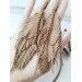 Unique high quality hand cut genuine leather feather earrings.