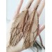 Unique high quality hand cut genuine leather feather earrings.