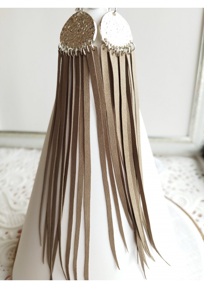 extra long genuine leather jewelry