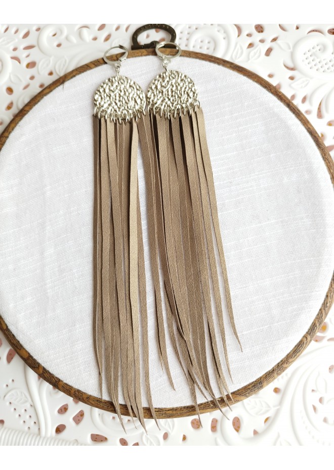 extra long genuine leather jewelry