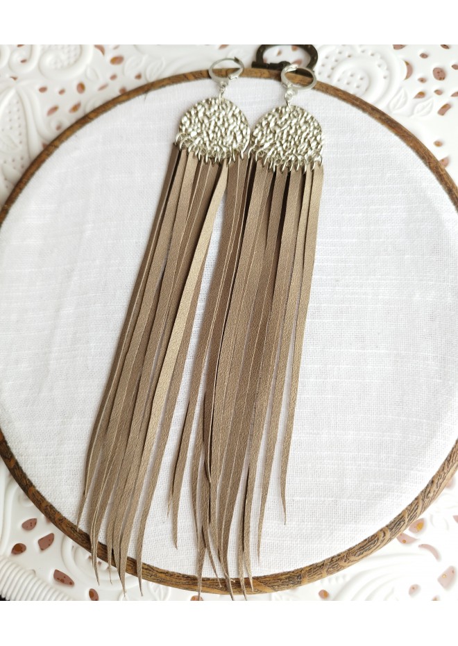 extra long genuine leather jewelry